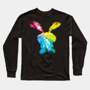 Rainbow Bunny Rabbit Long Sleeve T-Shirt